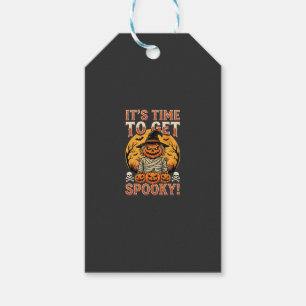Halloween Spooky Pumpkin Scarecrow Vintage Gift Tags