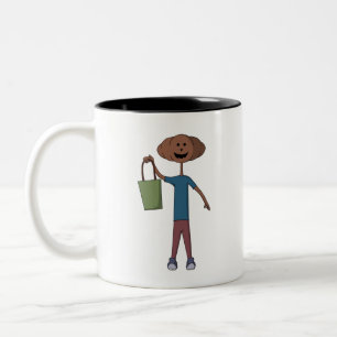 Halloween Spooky Pumpkin Two-Tone Coffee Mug