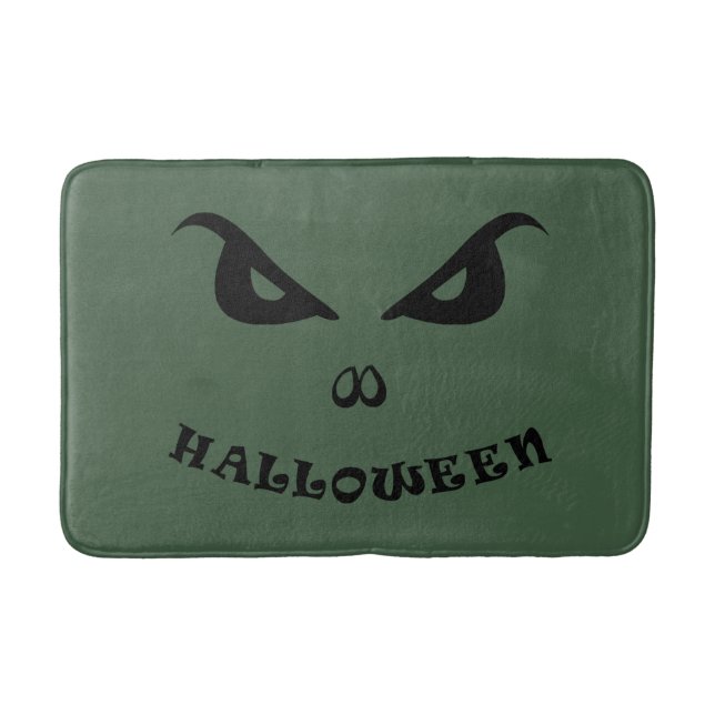 Halloween spooky scary face bath mat (Front)