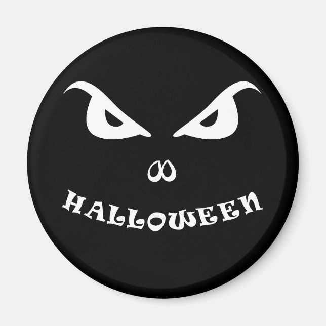 Halloween spooky scary face magnet (Front)