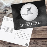 Halloween Spooky Scary Owl Whimsical Party