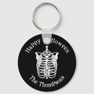Halloween Spooky Scary Skeleton X Ray Keychain