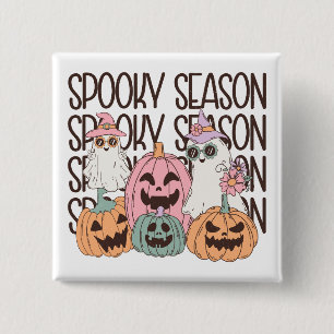 Halloween Spooky Season 2 Inch Square Button