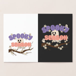 Halloween Spooky Season Foil Card