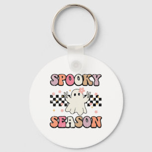 Halloween Spooky Season Ghost Peace Costume Women Keychain
