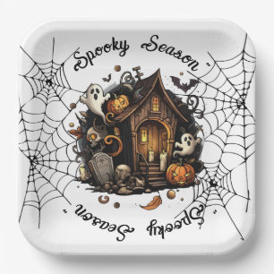 Halloween 👻 spooky season 💀 Paper Plate