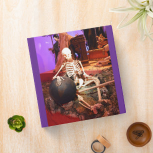 Halloween spooky skeleton binder