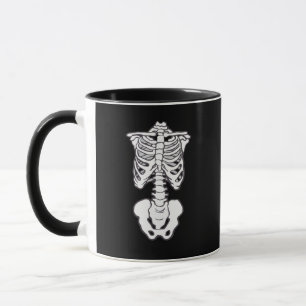 Halloween  Spooky Skeleton Bones Rib Cage Mug