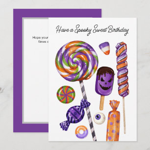 Halloween Spooky Sweet Birthday Card