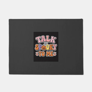 Halloween Spooky Talk Spooky To Me Design_1 Doormat