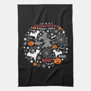 Halloween Spooky Time Kitchen Towel