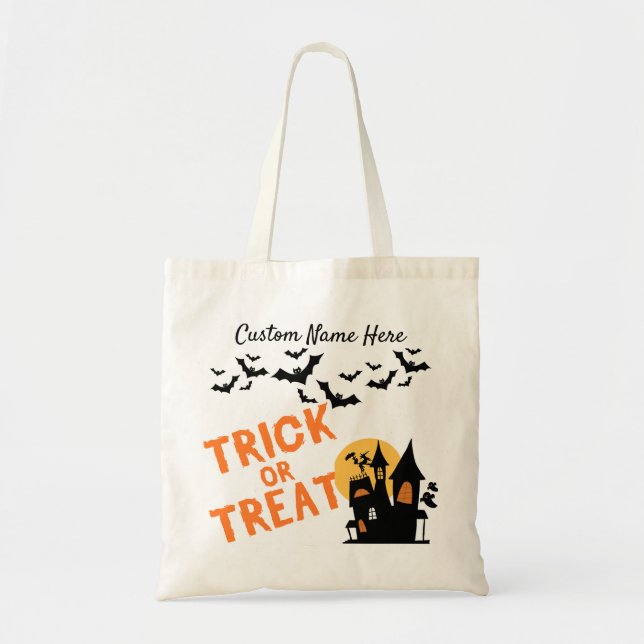 Halloween Spooky Tote Bag - Personalize (Front)