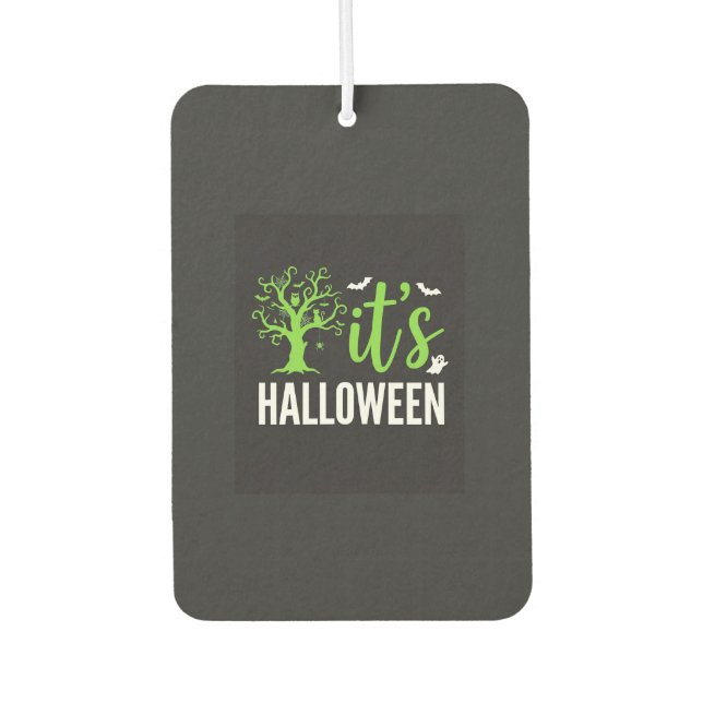 Halloween Spooky Tree Bats Vector Design_1 Air Freshener (Front)