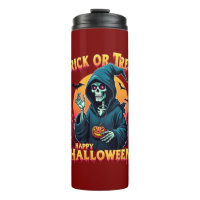 Halloween Spooky Vibes: Trick or Treat Skeleton
