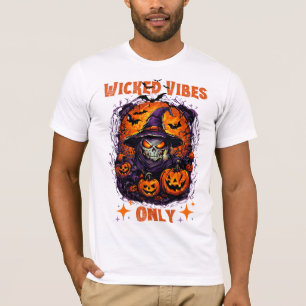 Halloween: Spooky Wiches Smiles and Pumpkin T-Shirt