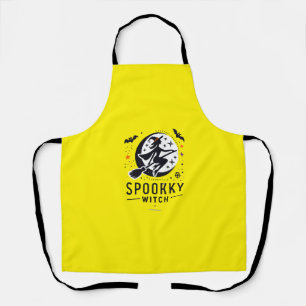 Halloween Spooky Witch Design - Flying on Broom Apron