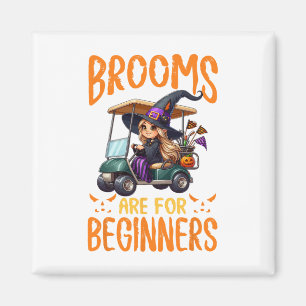 Halloween Spooky Witchy Golf Cart  Magnet
