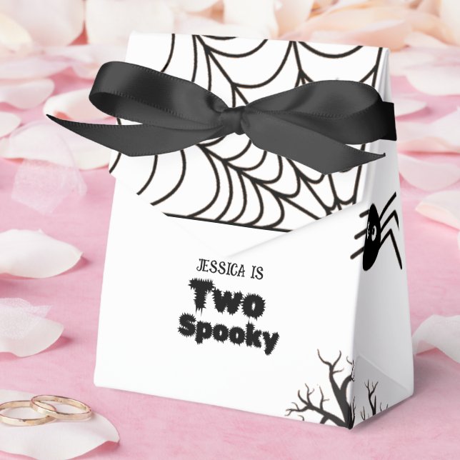 Halloween Sppoky One First Birthday party Favor Box (Wedding)