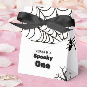 Halloween Sppoky One First Birthday party Favor Box