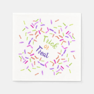 Halloween Sprinkles Trick or Treat Customizable Napkin