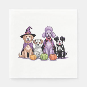 Halloween Squad Dog Napkin