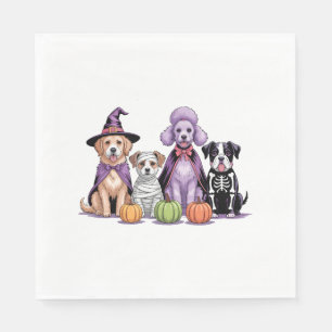 Halloween Squad Dog Napkin