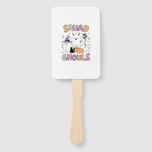 Halloween Squad Ghosts Ghouls Funny Spooky Women G Hand Fan