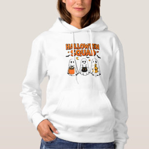 Halloween Squad Retro Ghost Trio Trick-or-Treat Hoodie