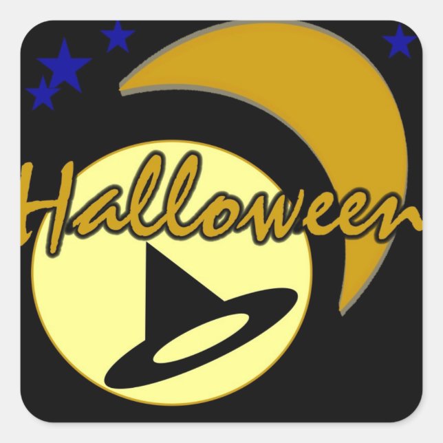 Halloween Square Sticker (Front)