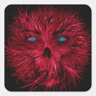Halloween Square Stickers/Creepy Monster Square Sticker