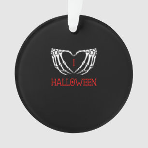 Halloween Squelette Mains Formant Coeur Gothique