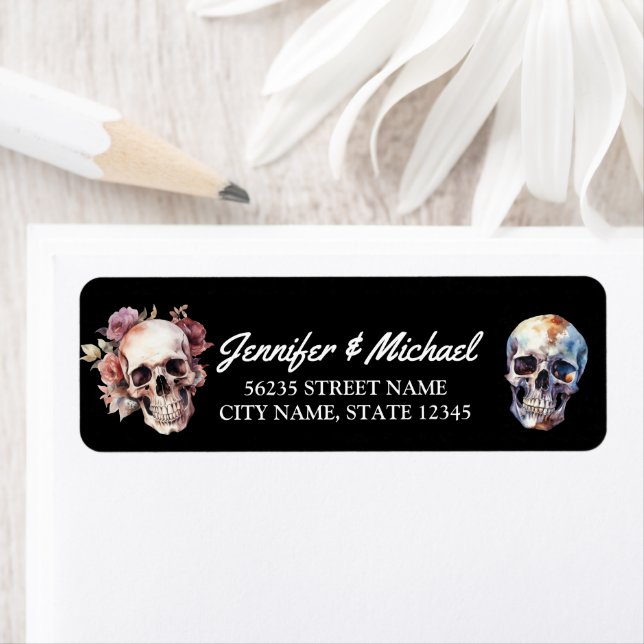 halloween squelettes gothique mariage noir adresse (En situation)