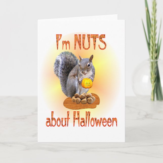 Halloween Squirrel Card (Front)