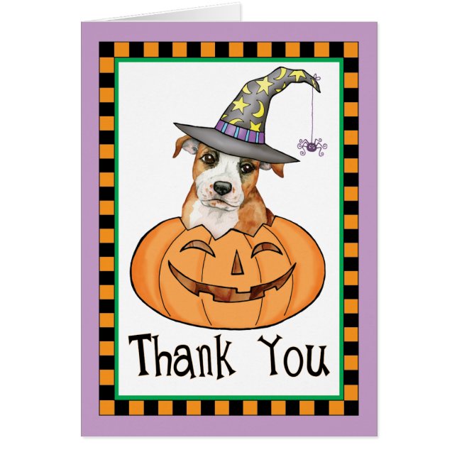 Halloween Staffordshire Bull Terrier Merci (Devant)