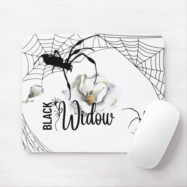 Halloween Stamp Collection "Black Widow" Mouse Pad (With Mouse)