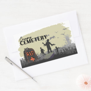 Halloween Stamp Collection "Creepy Cemetery" Sticker
