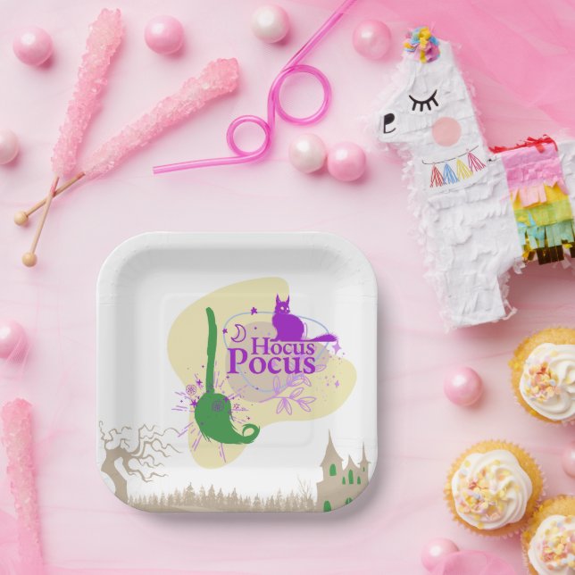 Halloween Stamp Collection "Hocus Pocus" Paper Plate (Party)