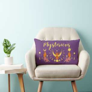 Halloween Stamp Collection "Mysterious" 13" x 21" Lumbar Pillow