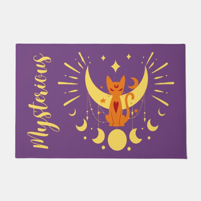 Halloween Stamp Collection "Mysterious" Doormat (Front)