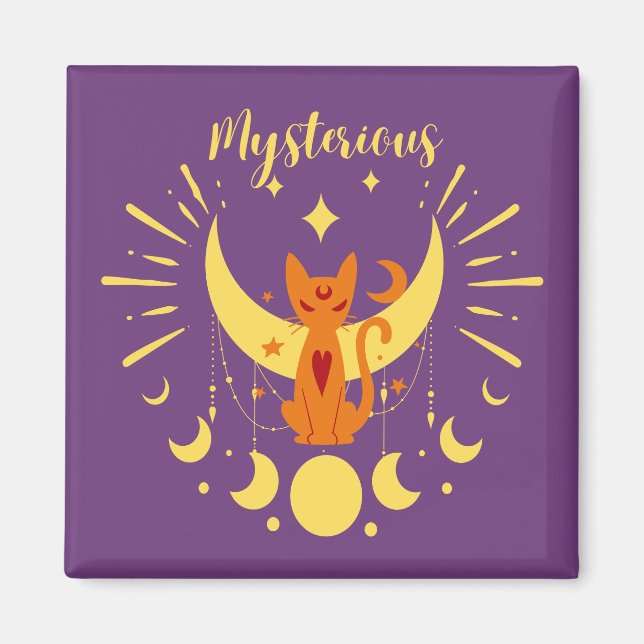 Halloween Stamp Collection "Mysterious" Magnet (Front)