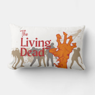 Halloween Stamp Collection "The Living Dead" Lumbar Pillow