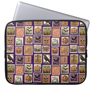 Halloween Stamp Pattern Laptop Case