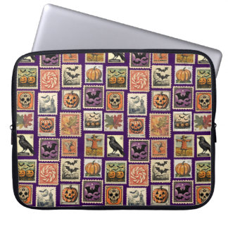 Halloween Stamp Pattern Laptop Case