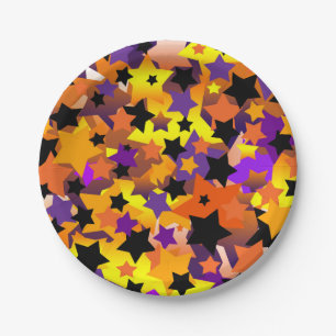 Halloween Star Crazy Paper Plate
