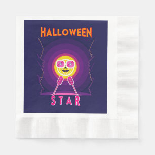 Halloween Star Goggles 31 UK Mic October Pumpkin Napkin
