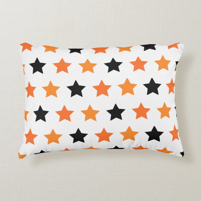 Halloween Stars Accent Pillow (Front)