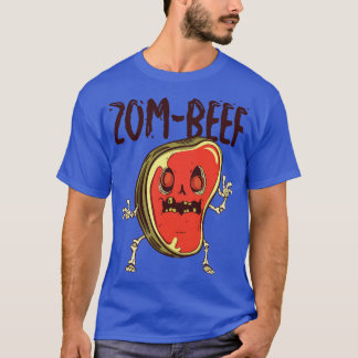 Halloween Steak Meat Lover Beef Zombie Monster    T-Shirt