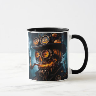 Halloween Steampunk Gothic Jack-O-Lantern Mug