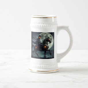 Halloween Steampunk Headless Horseman Beer Stein