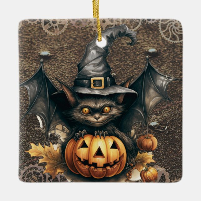 Halloween Steampunk Ornament (Front)